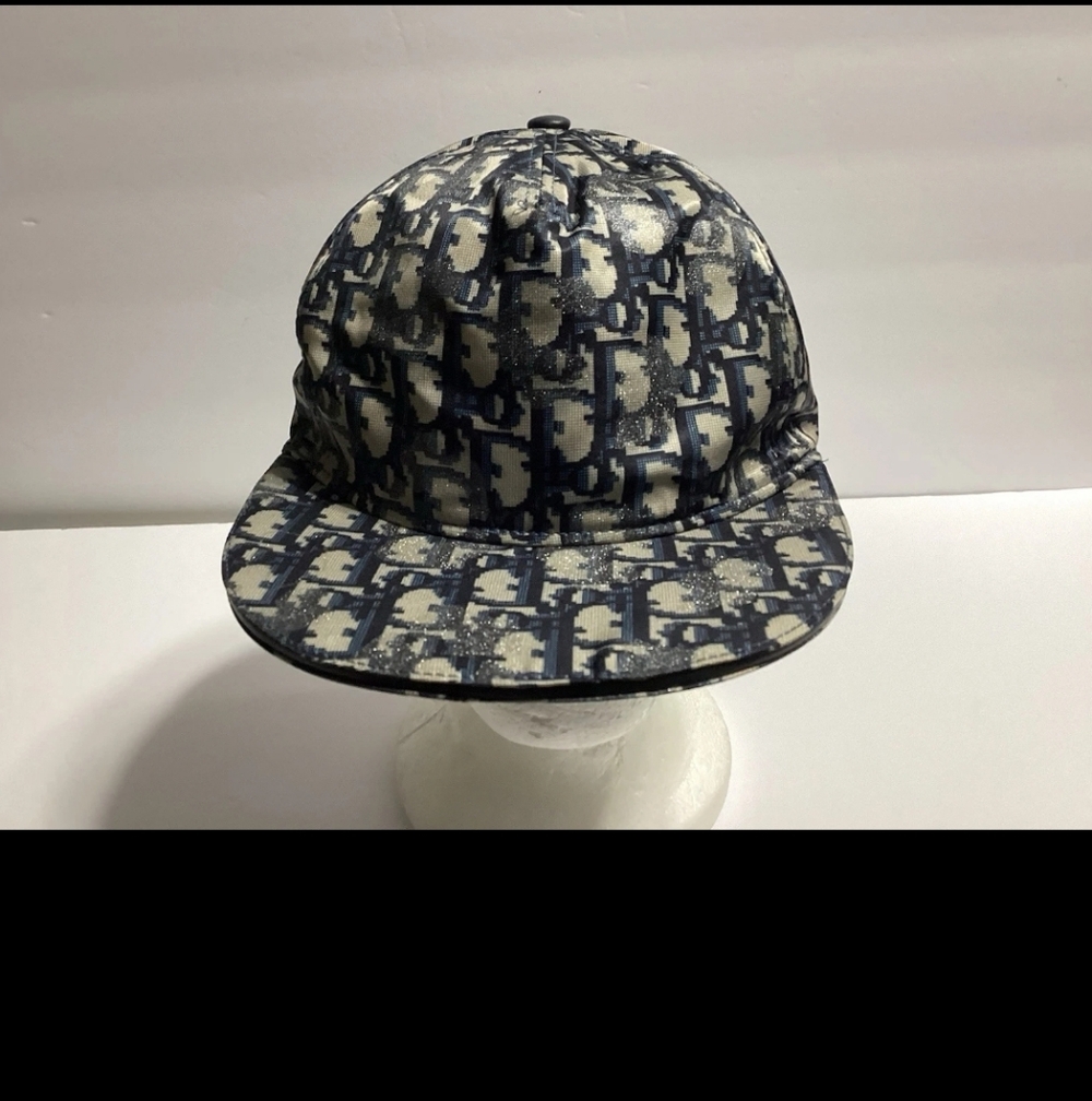 DIOR-Authentic Monogram CD Logo Baseball Hat - image 1